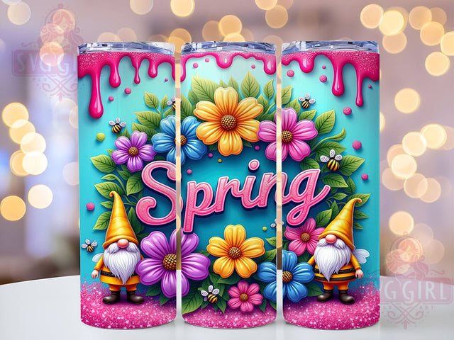 Spring Gnome Tumbler, Inspirational Quotes Wrap, 20oz Gnome Drinkware, Sublimation Design, Seasonal Tumbler Art, Digital Download, Cute Gnome Design, Spring Decor Tumbler Sublimation SvggirlplusArt 