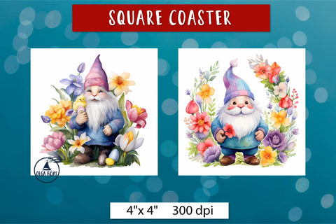 Spring gnomes png | Easter sublimation designs Sublimation Olga Boat Design 