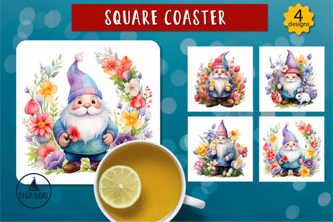 Spring gnomes png | Easter sublimation designs Sublimation Olga Boat Design 