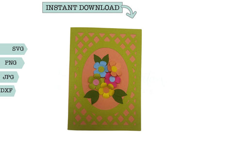 Spring Greeting Card- Bouquet of Flowers SVG Sharia Morton Designs 