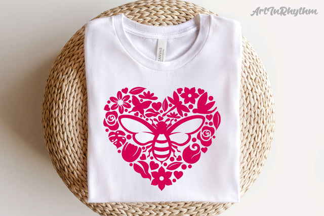 Spring Heart svg, Bee svg SVG Artinrhythm shop 
