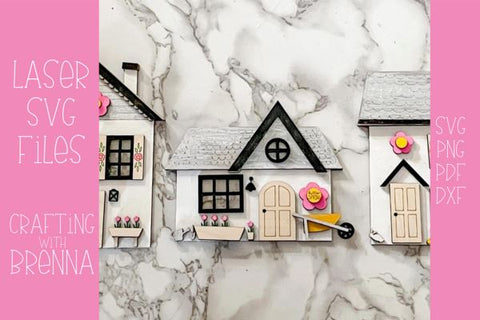 Spring House Laser SVG File SVG Crafting With Brenna 