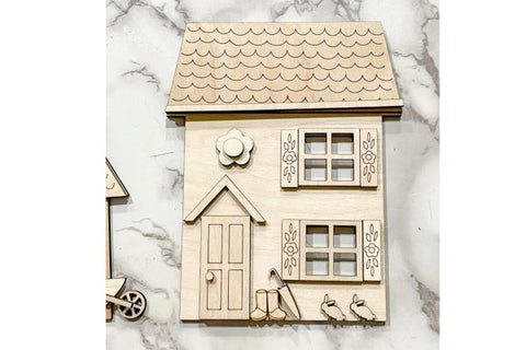 Spring House Laser SVG File SVG Crafting With Brenna 