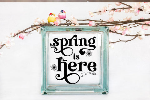 Spring Is Here SVG I Spring Sign SVG I Spring Quote SVG SVG Happy Printables Club 