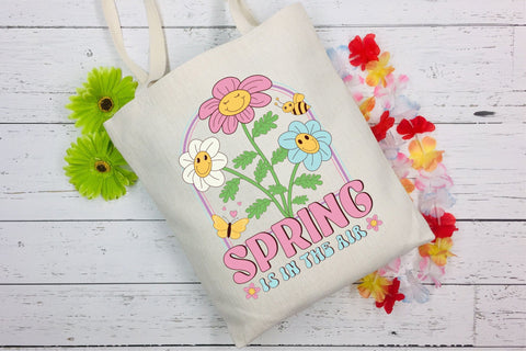 Spring is in the Air, Retro Spring Sublimation Sublimation CraftLabSVG 