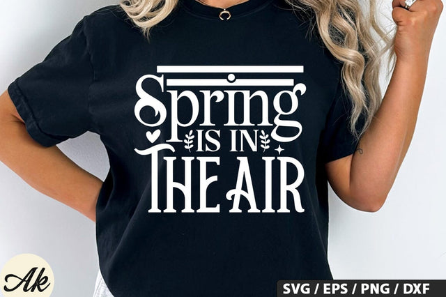 Spring Is In The Air SVG And Sticker PNG Design SVG akazaddesign 