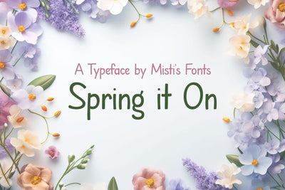 Spring It On Font Misti's Fonts 