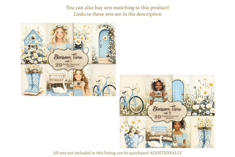 Spring Junk Journal | Daisy Scrapbook Kit SVG GlamArtZhanna 