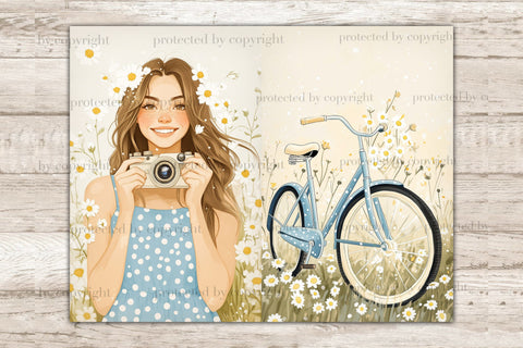 Spring Junk Journal | Daisy Scrapbook Kit SVG GlamArtZhanna 