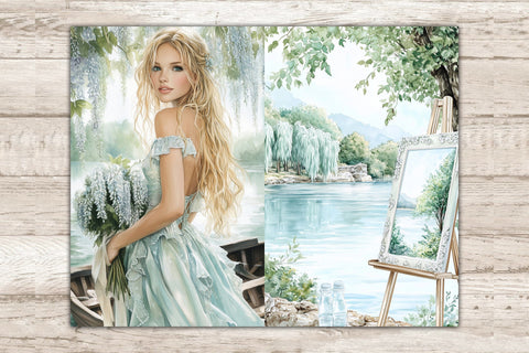 Spring Junk Journal | Lake Junk Journal SVG GlamArtZhanna 