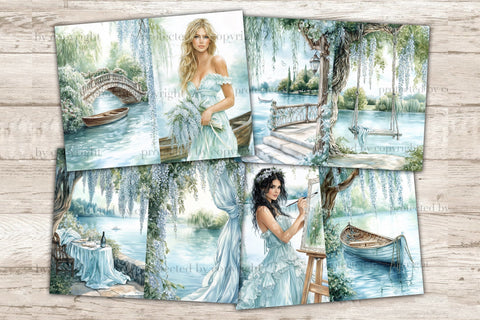 Spring Junk Journal | Lake Junk Journal SVG GlamArtZhanna 