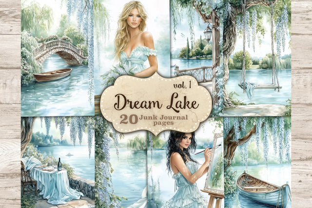 Spring Junk Journal | Lake Junk Journal SVG GlamArtZhanna 