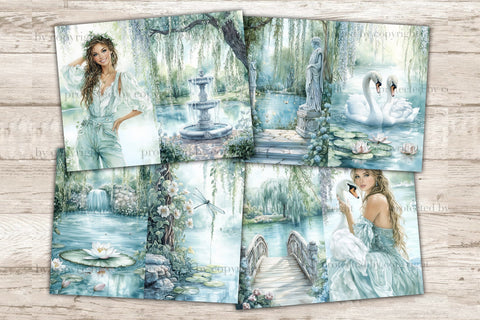 Spring Junk Journal | Lake Junk Journal SVG GlamArtZhanna 