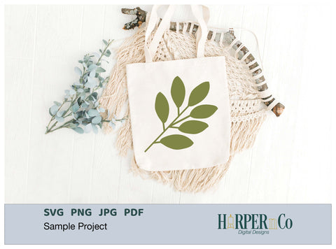Spring Leaves 2 SVG PNG Cut EPS File SVG HarperNCo 