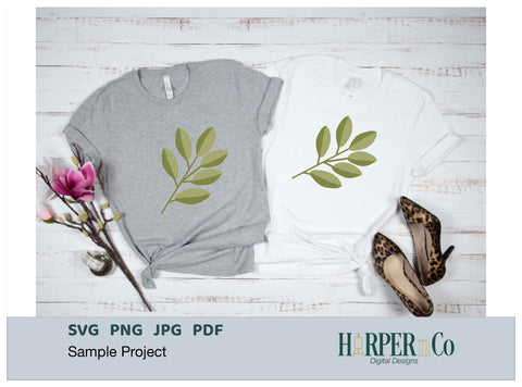 Spring Leaves SVG PNG Cut EPS File SVG HarperNCo 