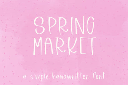 Spring Market, A cute handwritten font Font Designing Digitals 
