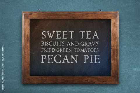 Spring Market Rustic Farmhouse Serif Font Beck McCormick 