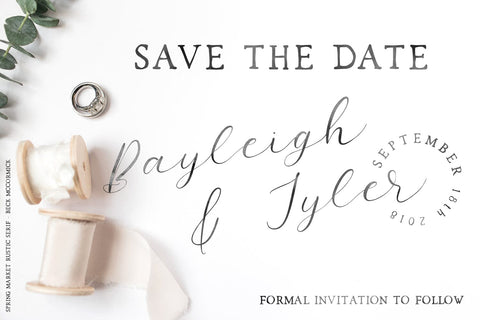 Spring Market Rustic Farmhouse Serif Font Beck McCormick 