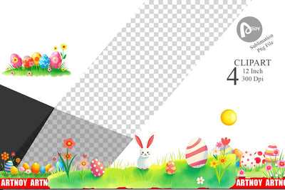 Spring Meadow Clipart Sublimation artnoy 