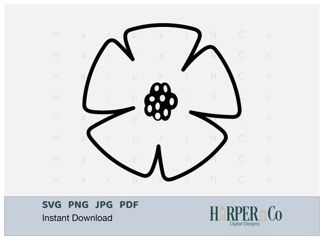 Spring Outline 12 SVG PNG Cut EPS File SVG HarperNCo 