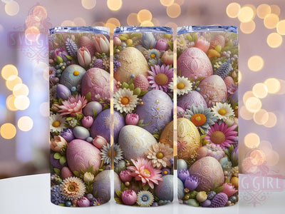 Spring Pastel Easter Egg 20oz Tumbler, Easter Egg, 20oz Wrap, Sublimation Design, Holiday Tumbler, Pastel Style, PNG File Sublimation SvggirlplusArt 