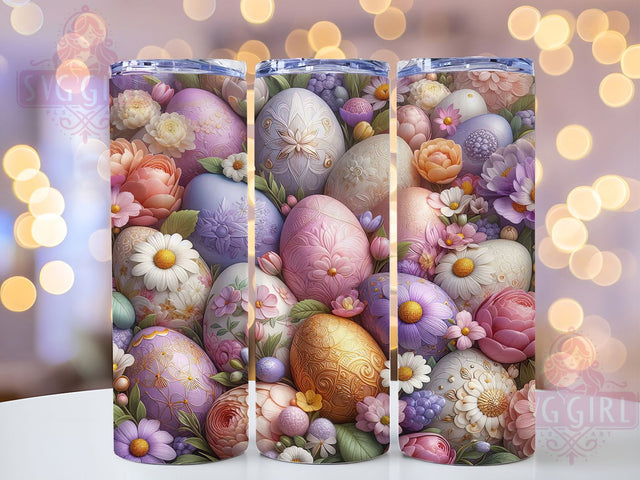 Spring Pastel Easter Egg 20oz Tumbler, Easter Egg, 20oz Wrap, Sublimation Design, Holiday Tumbler, Pastel Style, PNG File Sublimation SvggirlplusArt 