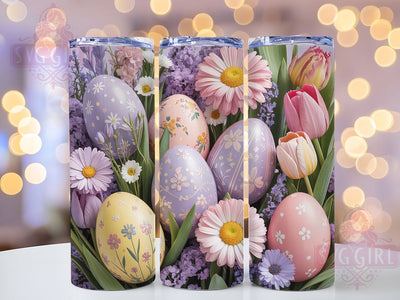 Spring Pastel Easter Egg 20oz Tumbler, Easter Egg, 20oz Wrap, Sublimation Design, Holiday Tumbler, Pastel Style, PNG File Sublimation SvggirlplusArt 