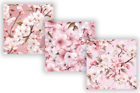 spring patterns, seamless pattern, Cherry Blossom Elegance Sublimation FloridPrintables 