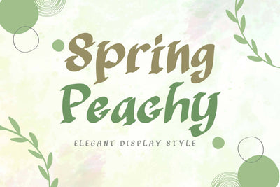 Spring Peachy Font Prasetya Letter 