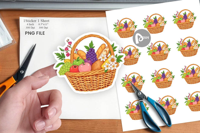 Spring Picnic Sticker Sublimation artnoy 