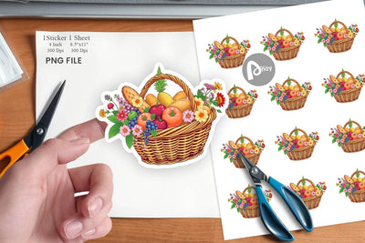 Spring Picnic Sticker Sublimation artnoy 