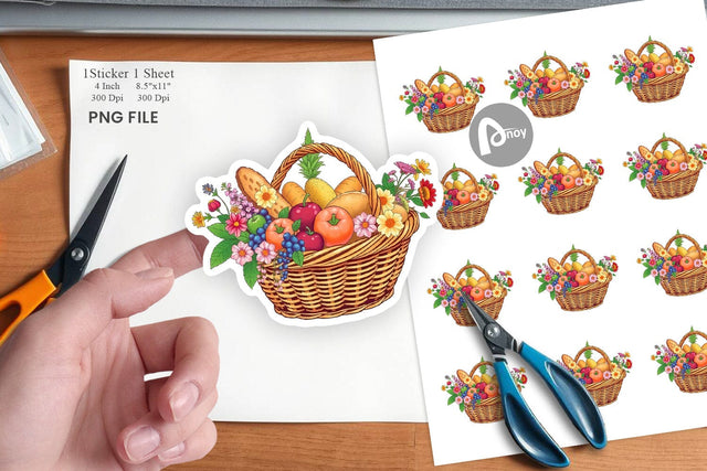Spring Picnic Sticker Sublimation artnoy 
