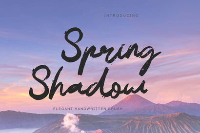 Spring Shadow Font Prasetya Letter 
