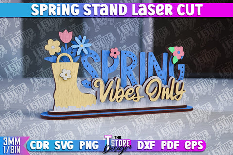 Spring Stand SVG Design | Summer Decorative Stand | 3D Stand SVG The T Store Design 