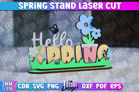 Spring Stand SVG Design | Summer Decorative Stand | 3D Stand SVG The T Store Design 