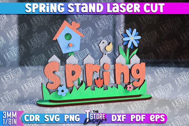 Spring Stand SVG Design | Summer Decorative Stand | 3D Stand SVG The T Store Design 