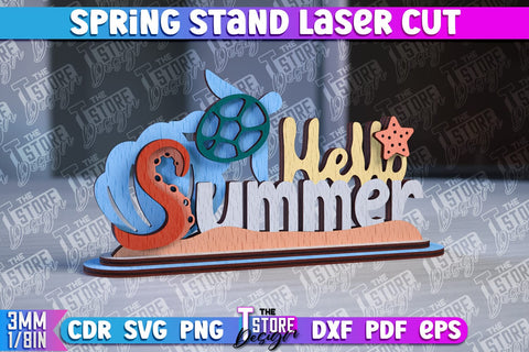 Spring Stand SVG Design | Summer Decorative Stand | 3D Stand SVG The T Store Design 