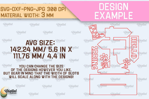 Spring Standing Decor SVG Bundle. Home Decor Laser Cut SVG Evgenyia Guschina 