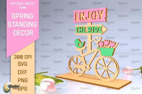 Spring Standing Decor SVG Bundle. Home Decor Laser Cut SVG Evgenyia Guschina 