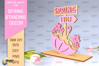 Spring Standing Decor SVG. Home Decor Laser Cut SVG Evgenyia Guschina 