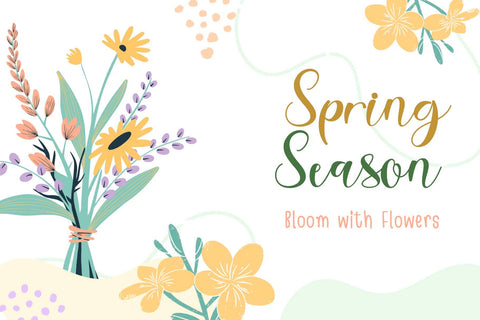 Spring Style Font Prasetya Letter 