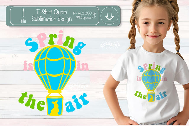 Spring Sublimation Quote Groovy Easter kids t-shirt png Sublimation Createya Design 