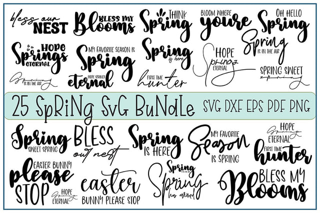 Spring SVG Bundle Digital Pattern orpitasn 
