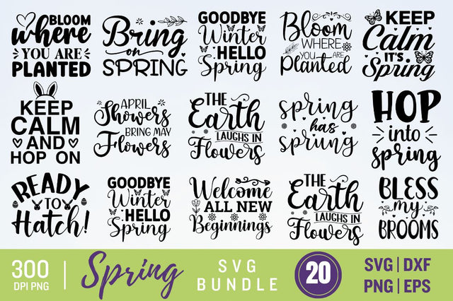Spring Svg bundle SVG Designangry 