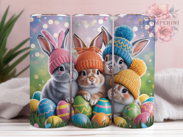 Spring Travel Bunny 20oz Tumbler, Spring Rabbit Design, Travel Bunny Sublimation, 20oz Tumbler PNG Wrap, Holiday Cup Wrap, Seasonal Sublimation Design, Digital Easter Rabbit Wrap Sublimation Li Zamperini 