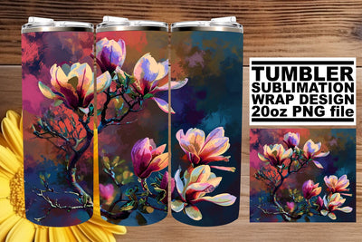 Spring Tree Delight Sublimation for 20oz Tumblers Sublimation afrosvg 
