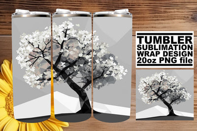 Spring Tree Sublimation Bliss - 20oz Tumbler Wrap Sublimation afrosvg 