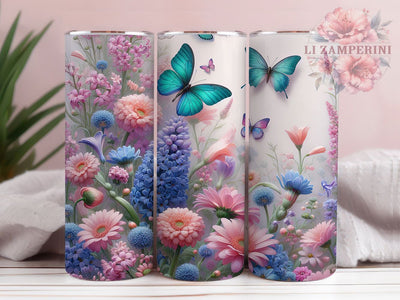 Spring Vibe Flower 20oz Tumbler, Flower Lover Cup Wrap, Spring Vibe Design, Sublimation Tumbler Wrap, 20Oz Tumbler Design, Artistic Floral Cup, Stylish Spring Flower Wrap Sublimation Li Zamperini 