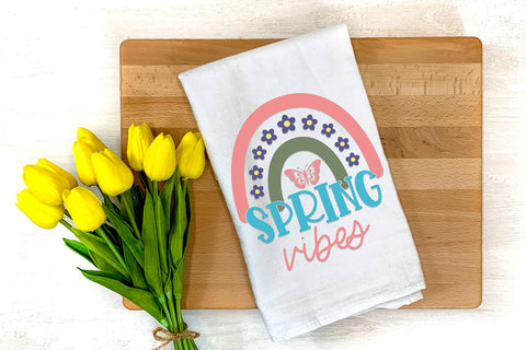 Spring Vibes Rainbow SVG SVG B Renee Design 