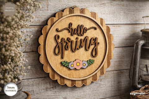 Spring Wall Signs Laser Cut Bundle SVG SvgOcean 